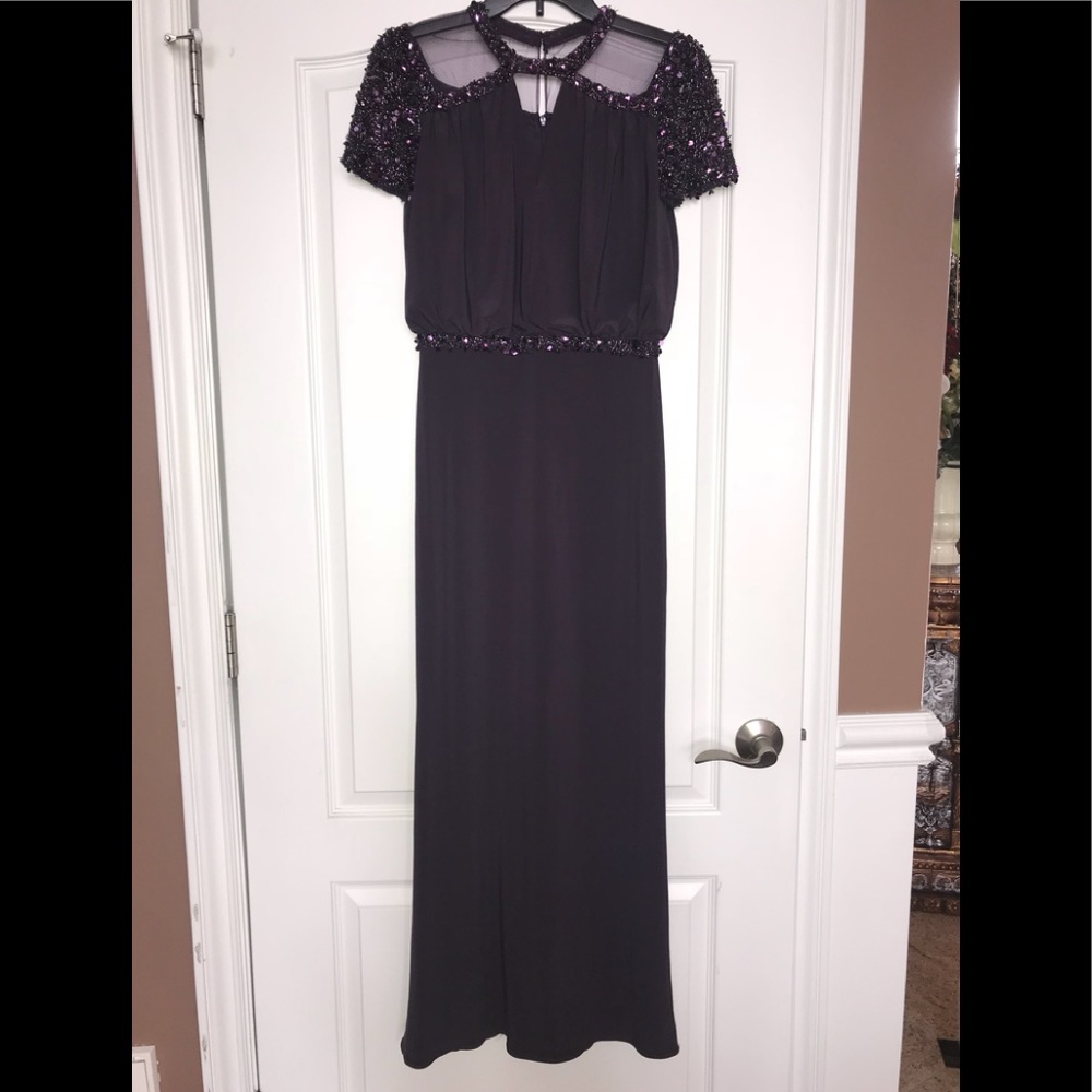 Beaded evening gown